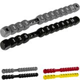 Contor manual TUNIRO pentru fotbal negru / argintiu, 2 buc