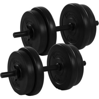MOVIT Set de gantere pt o singură mână cu discuri, 2 x 10 kg