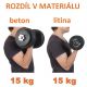 Set de gantere MOVIT cromate cu o singură mână 30 kg