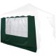 Perete lateral de rezervă pentru cort cu fereastră - verde