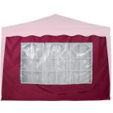 Perete lateral de rezervă pentru cort cu fereastră - visiniu