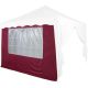 Perete lateral de rezervă pentru cort cu fereastră - visiniu