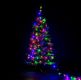 Iluminat LED de Crăciun-20m,200 LED-uri colorat, cablu verde