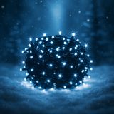 Iluminat LED de Crăciun - 60 m, 600 LED alb rece