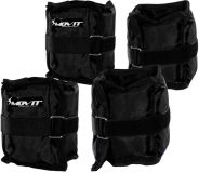 Set de 4 sarcini de fitness MOVIT - 2 x 500g+2x1000 g -negru