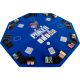 Blat Poker pliabil - albastru