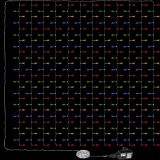 Perdea luminoasă de Crăciun  - 3x3 m, 300 LED, colorat