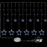 Decorațiune de Crăciun-stele strălucitoare,150 LED, alb rece