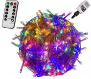 Iluminat LED de Crăciun - 40 m, 400 LED colorat+controler