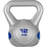 MOVIT Kettlebell barbell - 12 kg, gri / albastru închis