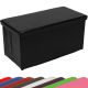 Bancă pliabilă cu spațiu de depozitare - negru