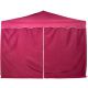 Perete lateral pentru cort 3x3m - fără ferestre - visiniu