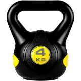 MOVIT Kettlebell - 4 kg, negru/galben