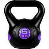 MOVIT Kettlebell - 6 kg, negru / violet