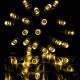 Lanț de Crăciun 100 LED - 10 m, alb cald, pe baterii