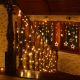 Lanț de Crăciun 100 LED - 10 m, alb cald, pe baterii