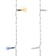 Perdea luminoasă de Crăciun - 3 x 6m, alb cald / rece