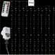 Perdea luminoasă de Crăciun - 3 x 6m, alb cald / rece