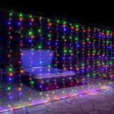 VOLTRONIC®  Perdea luminoasă de Crăciun 3x6 m,colorată,24 f