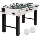 Masă de Fotbal Glasgow - 121x101x79 cm, alb