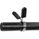 Bară fitness 160 cm, oțel, prindere striată, negru, 30 mm