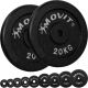 Set de greutăți MOVIT 2 x 20 kg, fontă
