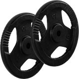 Set de greutăți MOVIT pentru gantere cu mâner - 10 kg, fontă