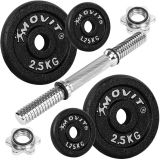 Gantera de fontă MOVIT de o mână - 10 kg