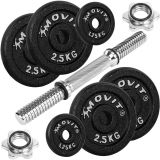 Gantera de fontă MOVIT de o mână - 15 kg