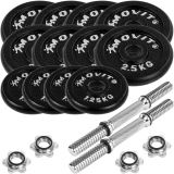 Set de gantere MOVIT din fontă - 2 x 15 kg