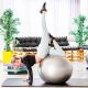 Minge de gimnastică MOVIT cu pompă, 75 cm, roșie