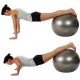 Minge de gimnastică MOVIT cu pompă, 75 cm, roșie