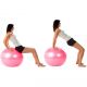 Minge de gimnastică MOVIT cu pompă, 75 cm, roșie