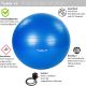 Minge de gimnastică MOVIT cu pompă, 75 cm, roșie