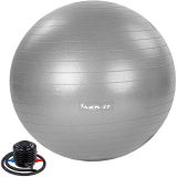 Minge de gimnastică MOVIT cu pompă - 85 cm - gri
