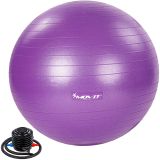 Minge de gimnastică Minge MOVIT cu pompă, 85 cm, violet