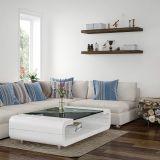 Raft de perete STILISTA Volato, 60 cm, lemn deschis