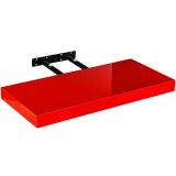 Raft de perete Stilist Volato, 40 cm, roșu lucios