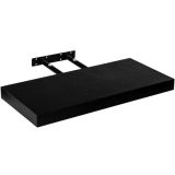 Raft de perete stilist Volato, 80 cm, negru