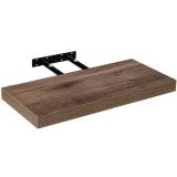 Raft de perete stilist Volato, 40 cm, lemn închis la culoare