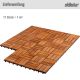 Parchet din lemn STILISTA, mozaic 3, salcâm, 1 m²