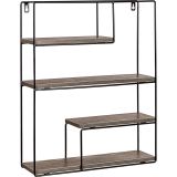 STILISTA Raft de perete,lemn întunecat 40 x 49,5 x 11,5 cm