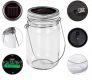 VOLTRONIC Set de sticlă solară 1 LED, 4 buc