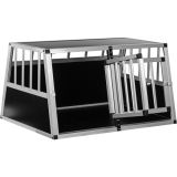 Cușcă de transport din aluminiu pentru câini 89 × 69 × 50 cm