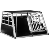 Cusca de transport din aluminiu pentru câini cu două uși în