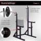 Cadru genuflexiuni MOVIT, negru, capacitate 300 kg