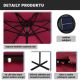 Umbrelă terasă cu LED, verde, 300 cm, braț lateral, manivelă