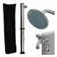 STILISTA Solar Garden Shower 35 l, argintiu/negru