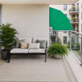 STILISTA Paravan de balcon, 140 x 140 cm, verde