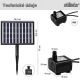 STILISTA Pompă solară 26,5 x 45 cm, 5 W, neagră